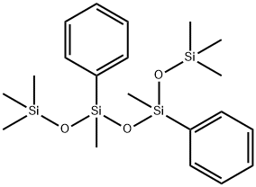 1,1,1,3,5,7,7,7-オクタメチル-3,5-ジフェニルヘプタンテトラシロキサン 化学構造式