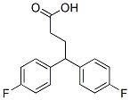 4,4-bis(4-fluorophenyl)butanoic acid,132712-53-9,结构式