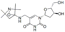 5-(((2,2,5,5-tetramethyl-1-oxy-3-pyrrolidinyl)amino)methyl)-2'-deoxyuridine,132723-74-1,结构式