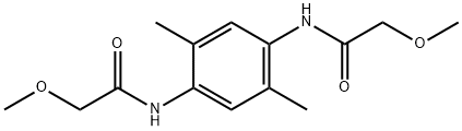 N,N(2,5-Dimethyl-1,4-phenylene)bis-2-methoxyacetamide Struktur