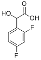 2,4-二氟扁桃酸,132741-30-1,结构式