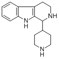 1H-Pyrido(3,4-b)indole, 2,3,4,9-tetrahydro-1-(4-piperidinyl)- Structure