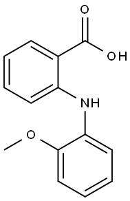 2-(2-メトキシフェニルアミノ)安息香酸 化学構造式