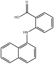2-(萘-1-氨基)-苯甲酸, 13278-41-6, 结构式