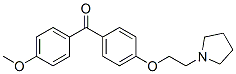 4-(beta(N-pyrrolidinyl)ethoxy)-4'-methoxybenzophenone Structure