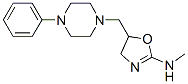 N-Methyl-5-[(4-phenyl-1-piperazinyl)methyl]-4,5-dihydro-1,3-oxazol-2-a mine Structure