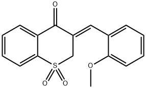 132794-02-6 (Z)-2,3-Dihydro-3-((2-methoxyphenyl)methylene)-4H-1-benzothiopyran-4-o ne 1,1-dioxide