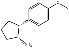 Cis-2-(4-Methoxyphenyl)-cyclopentylamine Structure