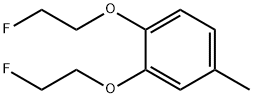 1,2-BIS(2-FLUOROETHOXY)-4-METHYL-BENZENE 结构式