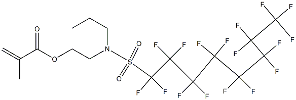 2-[[(heptadecafluorooctyl)sulphonyl]propylamino]ethyl methacrylate ,13285-40-0,结构式