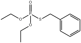 Thiophosphoric acid O,O-diethyl S-benzyl ester Structure