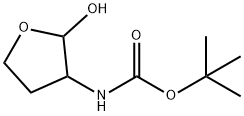 (2-羟基-3-四氢呋喃)-氨基甲酸叔丁酯, 132872-26-5, 结构式