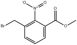 2-硝基-3-溴甲基苯甲酸甲酯, 132874-06-7, 结构式