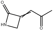 2-Azetidinone, 3-(2-oxopropylidene)- (9CI) Struktur