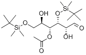 4-O-ACETYL-3,6-DI-O-(TERT-BUTYLDIMETHYLSILYL)-D-GLUCAL Struktur