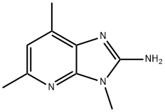 2-AMINO-3H-3,5,7-TRIMETHYLIMIDAZO(4,5-6)PYRIDINE,132898-06-7,结构式