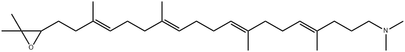 22,23-epoxy-2-aza-2,3-dihydrosqualene Struktur