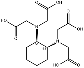 1,2-Cyclohexylenedinitrilotetraacetic acid Struktur