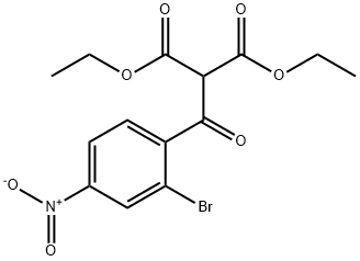 Diethyl 2-(2-bromo-4-nitrobenzoyl)malonate Struktur