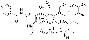 3-ForMyl RifaMycin Isonicotinoyl Hydrazone 化学構造式