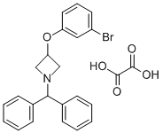 3-(3-BROMOPHENOXY)-1-(DIPHENYLMETHYL)-AZETIDINE OXALATE Structure