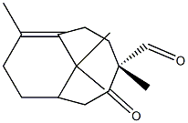 4,10,11,11-tetramethyl-5-oxobicyclo(5.3.1)undec-1(10)-en-4-carbaldehyde Structure