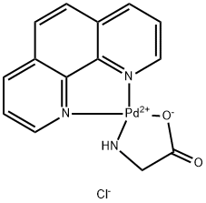 1,10-phenanthroline-glycine palladium(II) 化学構造式