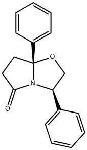 (3R-顺)-3,7A-二苯基L四氢吡咯并-[2,1-B]唑-5(6H)-酮, 132959-39-8, 结构式