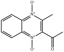 2-ACETYL-3-METHYLQUINOXALINEDIIUM-1,4-DIOLATE Struktur