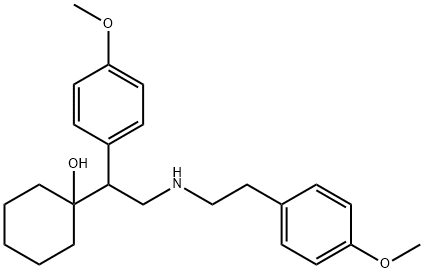 D,L-N,N-Didesmethyl-N-(4-methoxyphenethyl) Venlafaxine Struktur