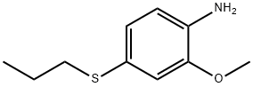 4-propylthio-2-anisidine 化学構造式