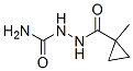 Cyclopropanecarboxylic acid, 1-methyl-, 2-(aminocarbonyl)hydrazide (9CI),132997-28-5,结构式