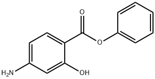 对氨基水杨酸苯酯, 133-11-9, 结构式
