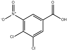 3,4-二氯-5-硝基苯甲酸 结构式