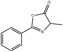 4-METHYL-2-PHENYL-2-OXAZOLINE-5-ONE 结构式