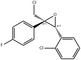 Z-3-Chloro-1-(2-chlorophenyl)-2-(4-fluorophenyl)-oxirane Structure