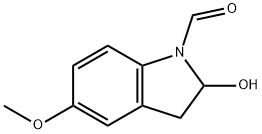 2-Hydroxy-5-methoxy-1-indolinecarbaldehyde Structure