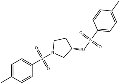 (S)-1-tosylpyrrolidin-3-yl 4-Methylbenzenesulfonate Structure