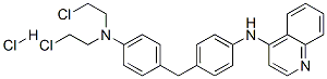 N-[4-[[4-[bis(2-chloroethyl)amino]phenyl]methyl]phenyl]quinolin-4-amin e hydrochloride|