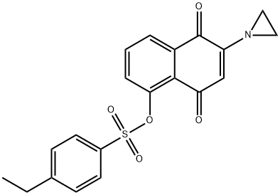 2-aziridinyl-1,4-naphthoquinon-5-yl 4-ethylbenzenesulfonate Structure