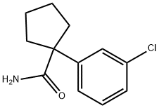 1-(3-Chlorophenyl)cyclopentane-1-carboxamide Struktur