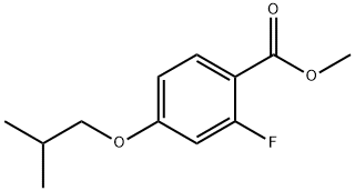 Methyl 2-fluoro-4-(2-methylpropoxy)benzoate 结构式