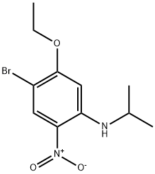 4-溴-5-乙氧基-N-异丙基-2-硝基苯胺,1330750-39-4,结构式