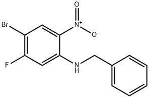 N-Benzyl-4-bromo-5-fluoro-2-nitroaniline Structure