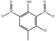 3-Chloro-4-methyl-2,6-dinitrophenol Struktur