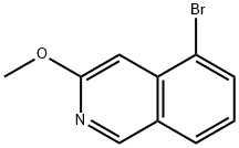5-溴-3-甲氧基异喹啉, 1330750-62-3, 结构式