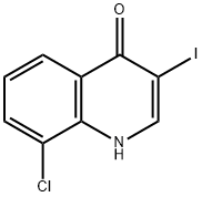 8-氯-3-碘喹啉-4(1H)-酮, 1330750-92-9, 结构式