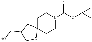 8-Boc-1-oxa-8-azaspiro[4.5]decane-3-methanol, 1330763-99-9, 结构式