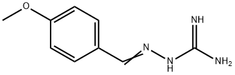 p-メトキシベンズアルデヒドグアニルヒドラゾン 化学構造式
