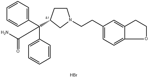 ダリフェナシン臭化水素酸塩 化学構造式